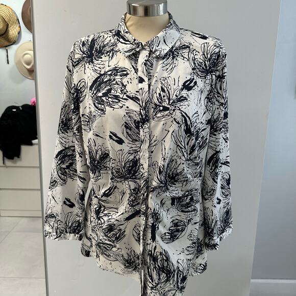 Lafayette 148 New York Stanton Slim Ankle Pant & Blouse in Delft 16-18 - Picture 9 of 16